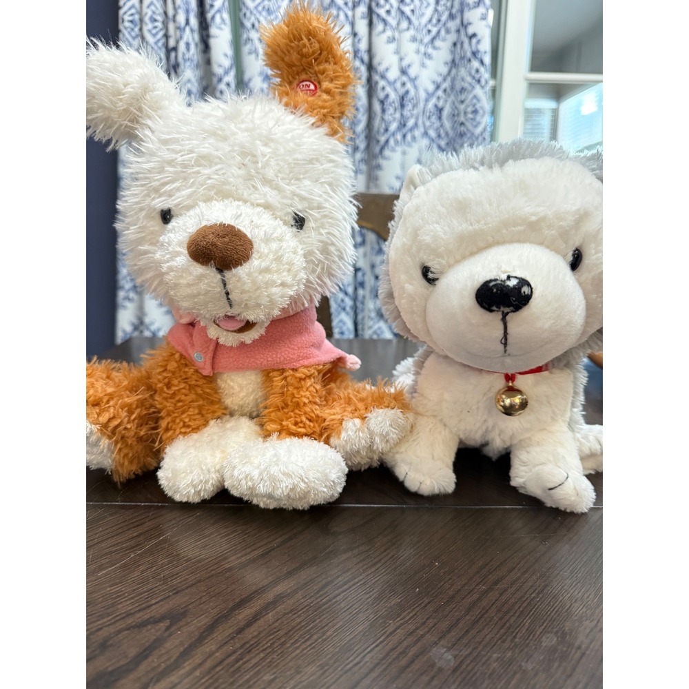 Hallmark Interactive Story Buddy Jingle Husky and Cooper Dog Plush Toy Set 2